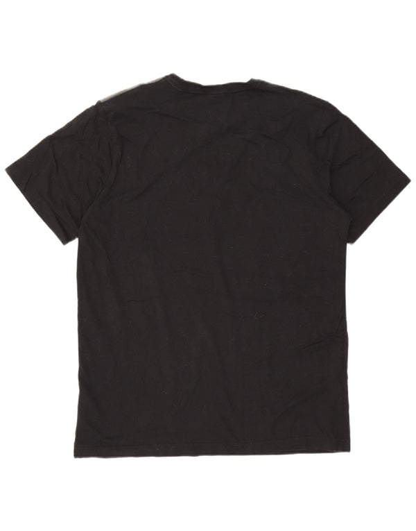 T-shirt da uomo Nike Top Large in cotone color block nero