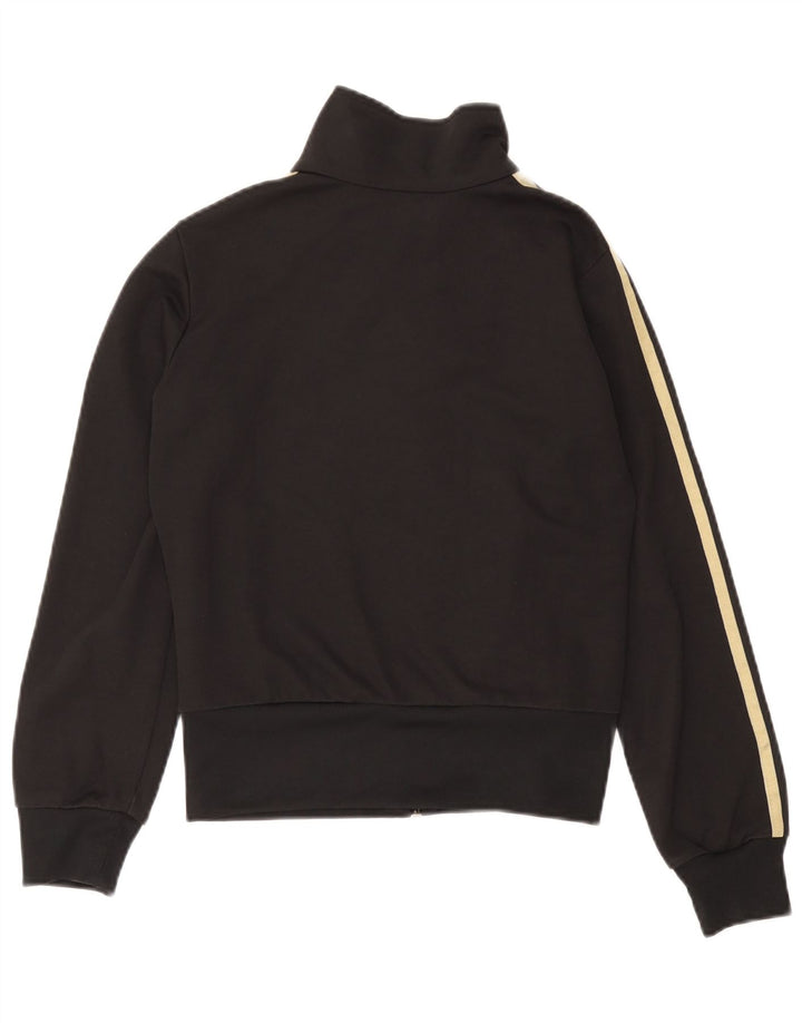 Giacca da ginnastica da donna Adidas UK 12 media cotone nero