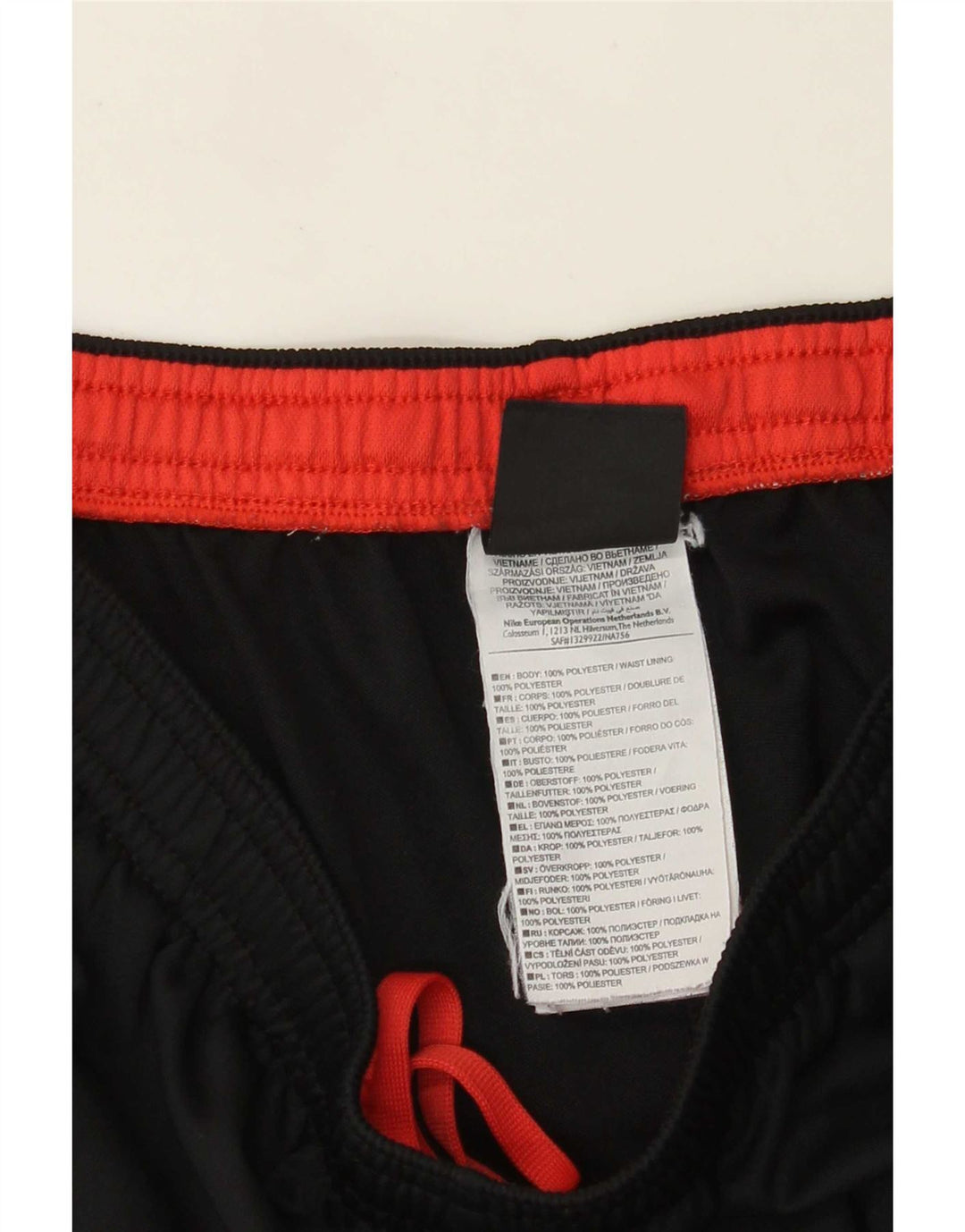 Pantaloni da tuta Nike Dri Fit da uomo, grandi, in poliestere color block nero