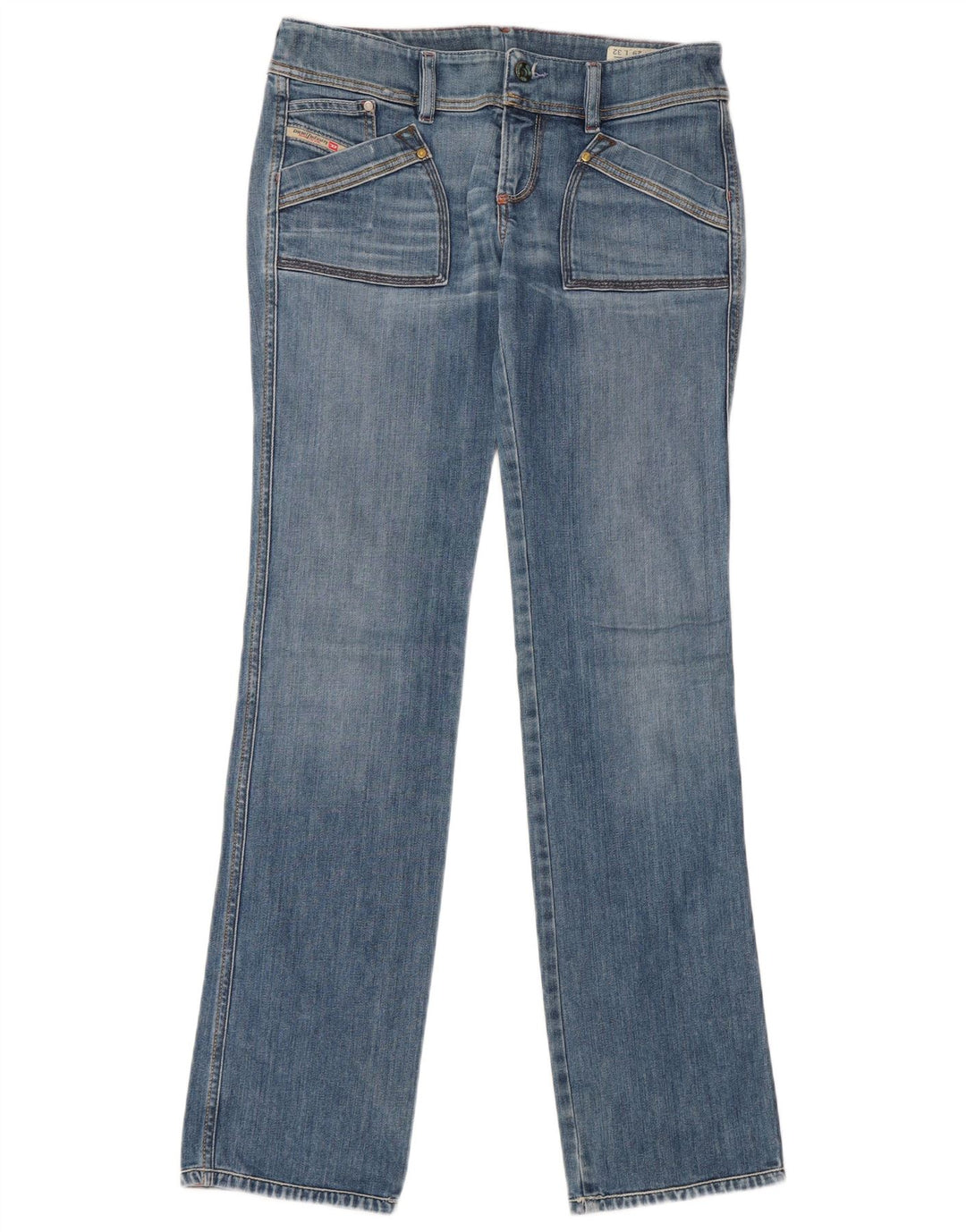 Jeans dritti Reckfly da donna DIESEL W29 L32 cotone blu