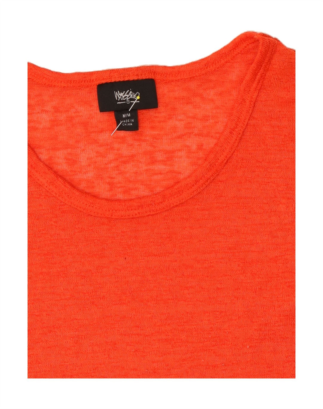 MOSSIMO Womens T-Shirt Top UK 14 Medium Orange Polyester Vintage Mossimo and Second-Hand Mossimo from Messina Hembry 