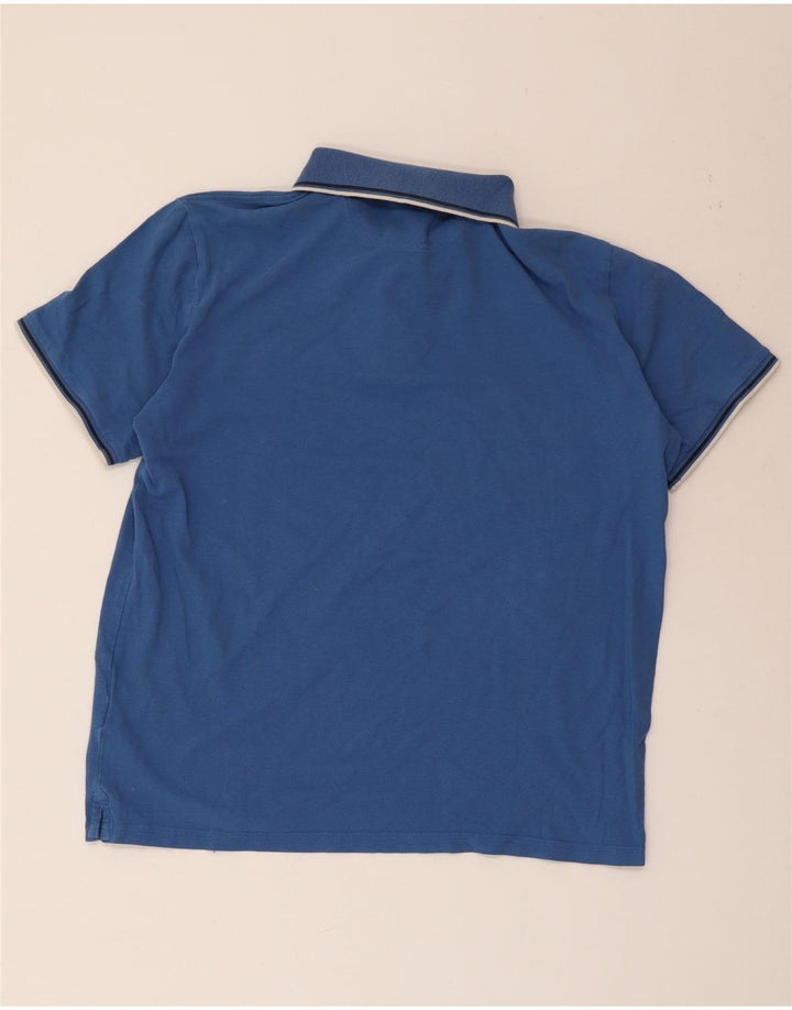 Polo da uomo Champion Large in cotone blu