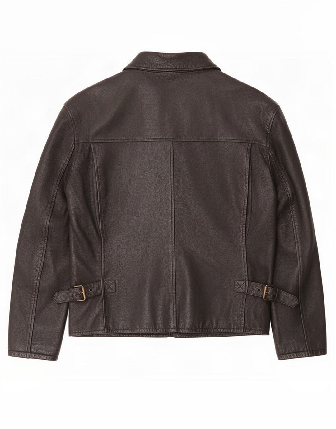 Giacca in pelle vintage da uomo UK 42 XL nera