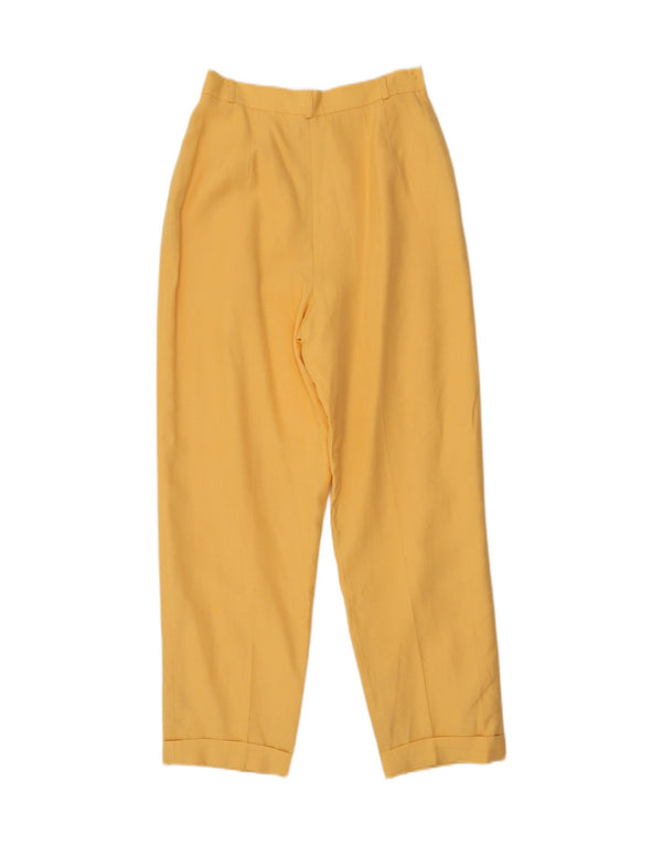 TALBOTS Womens High Waist Chino Trousers US 10 Large W27 L28 Yellow