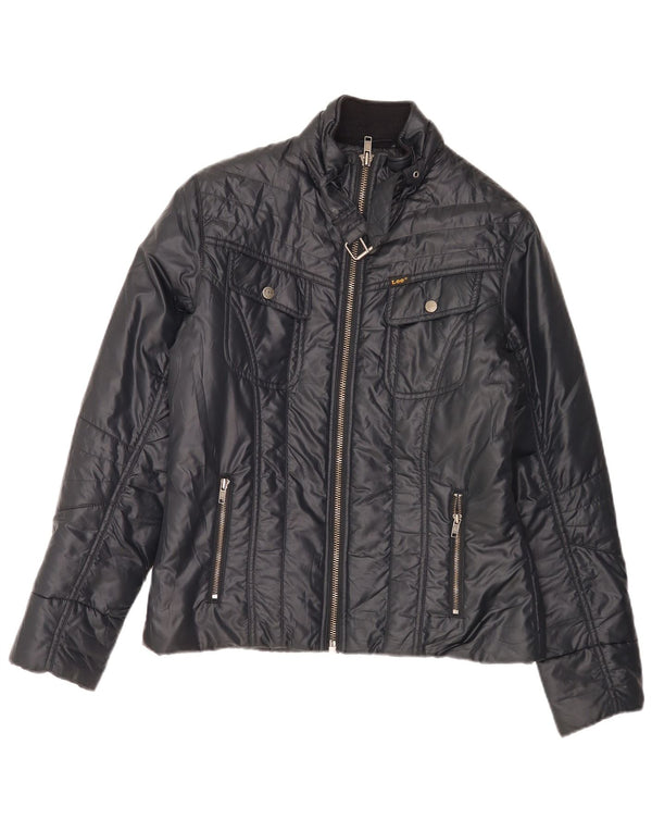 Giubbotto bomber da donna Lee UK 14 poliestere blu navy medio