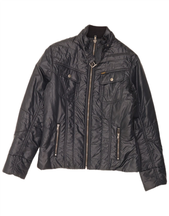 Giubbotto bomber da donna Lee UK 14 poliestere blu navy medio