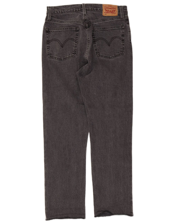 Jeans dritti a vita alta 501 da donna Levi's W28 L28 cotone grigio