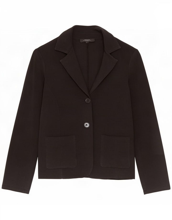 Max Mara Giacca blazer a 2 bottoni da donna Weekend UK 14 Large Black Lycra