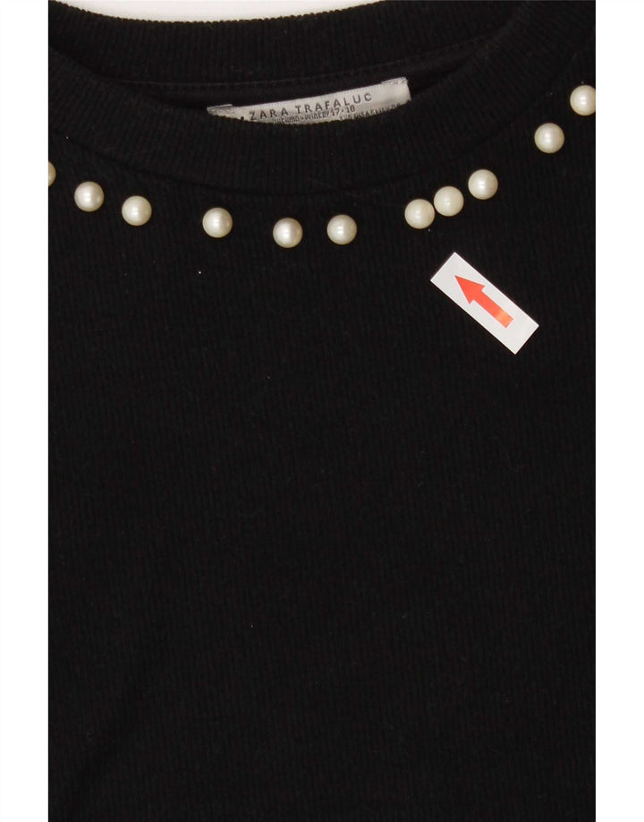 Camicetta da donna Zara Top UK 10 piccola in cotone nero