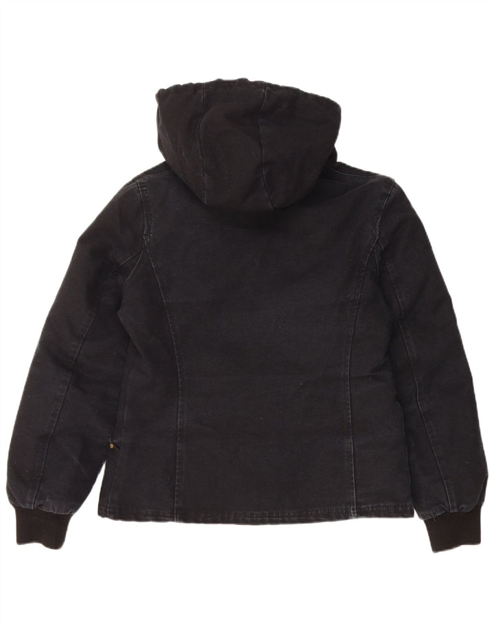 Giacca imbottita con cappuccio da donna Richlu UK 14 media nera