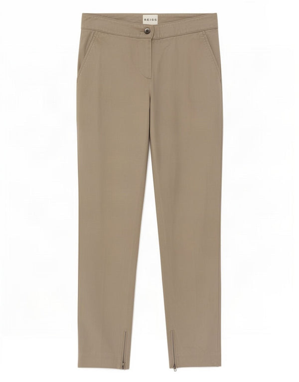 Pantaloni chino slim da donna Reiss UK 6 XS W25 L28 verde viscosa