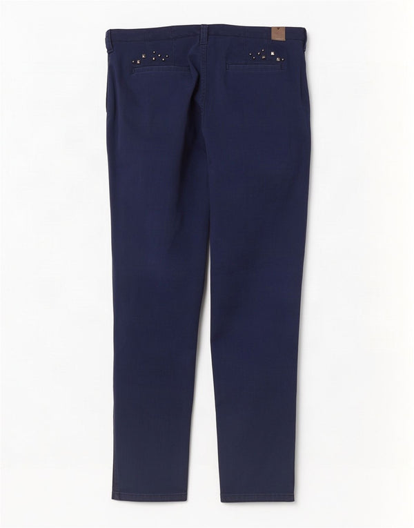 Pantaloni chino slim da donna Guess W30 L29 cotone blu navy