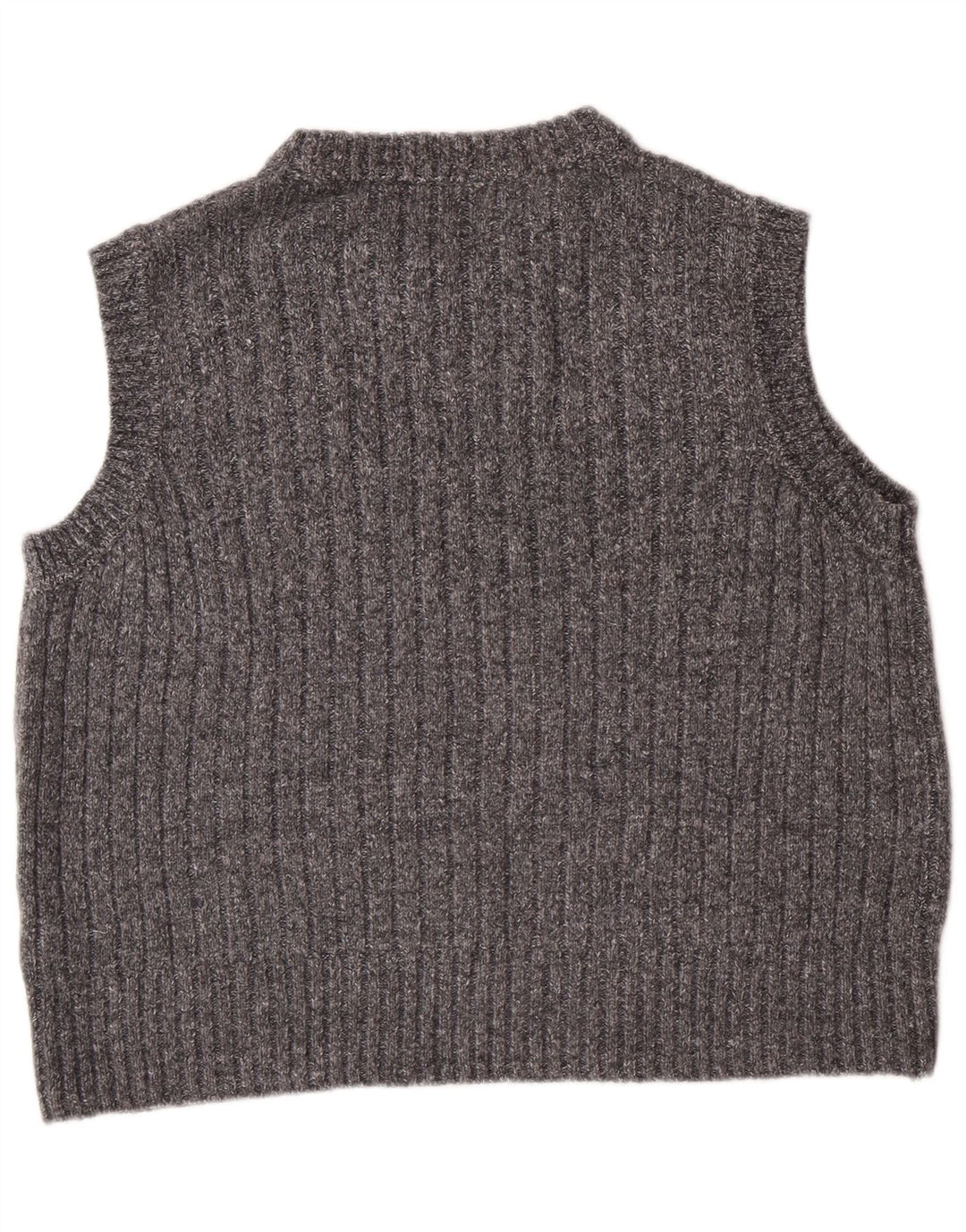 Canotta corta da donna MARKS & SPENCER UK 16 grande poliestere grigio