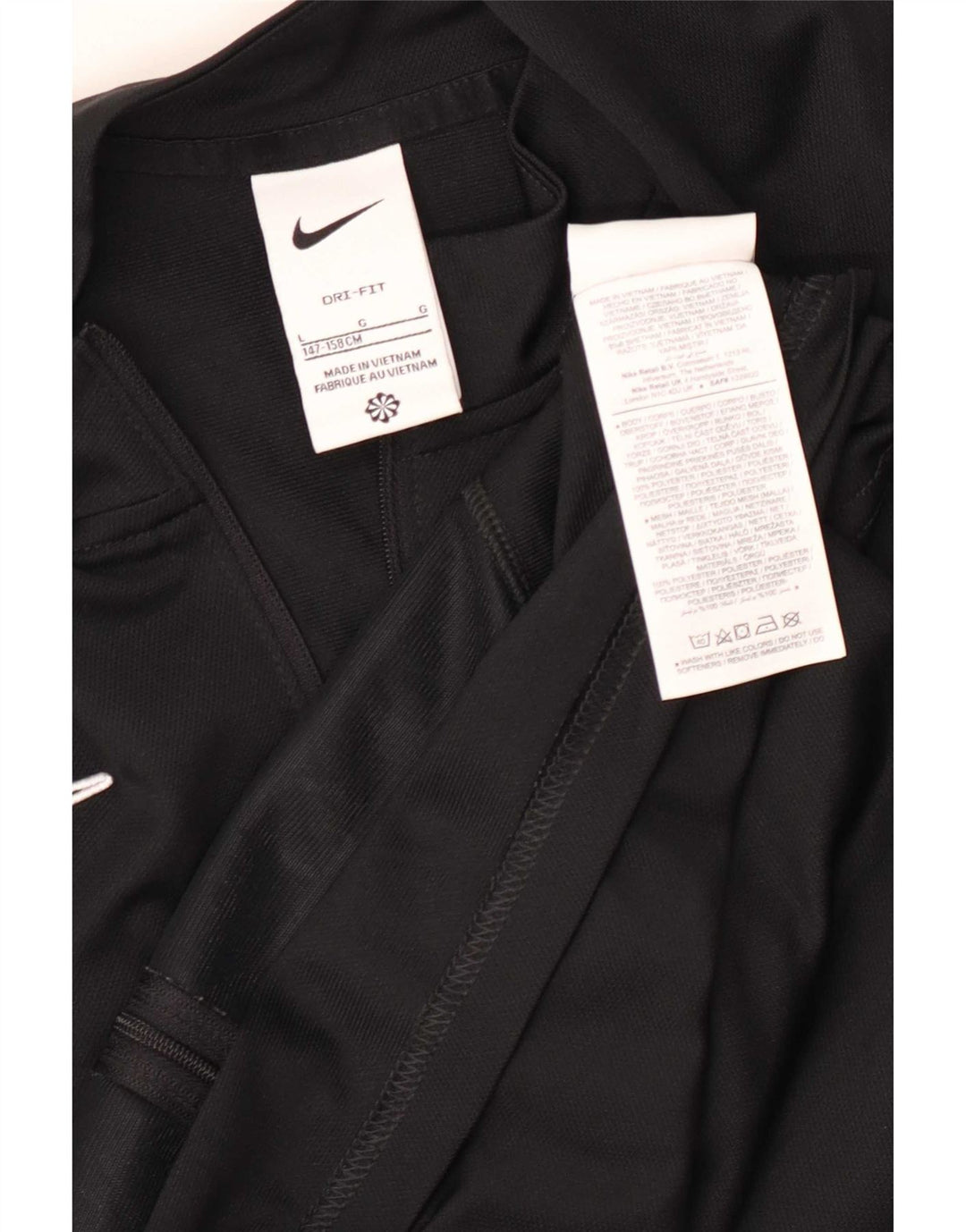 Giacca da tuta da ragazzo Nike Dri Fit Top Jacket 12-13 anni Large Nero Poliestere