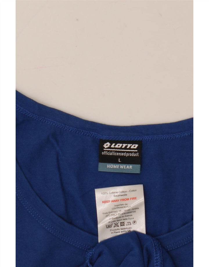 Canotta da uomo Lotto Large in cotone blu