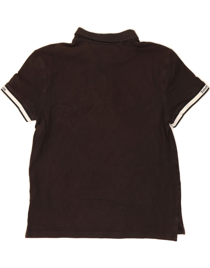 TOMMY HILFIGER Mens Polo Shirt 2XL Brown Cotton Vintage Tommy Hilfiger and Second-Hand Tommy Hilfiger from Messina Hembry 