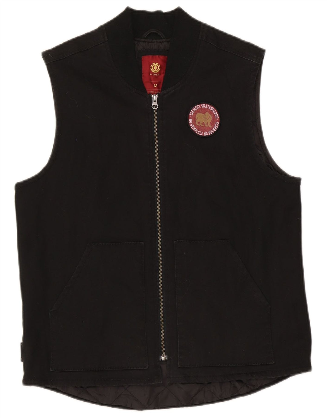 Gilet da uomo Element UK 38 cotone nero medio