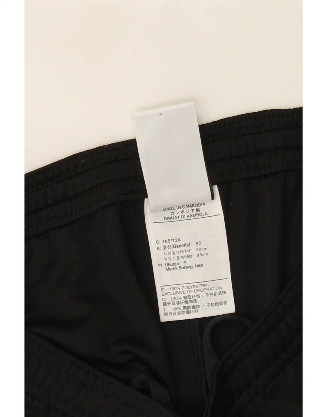 Pantaloncini sportivi Nike da uomo Dri Fit piccoli in poliestere color block nero