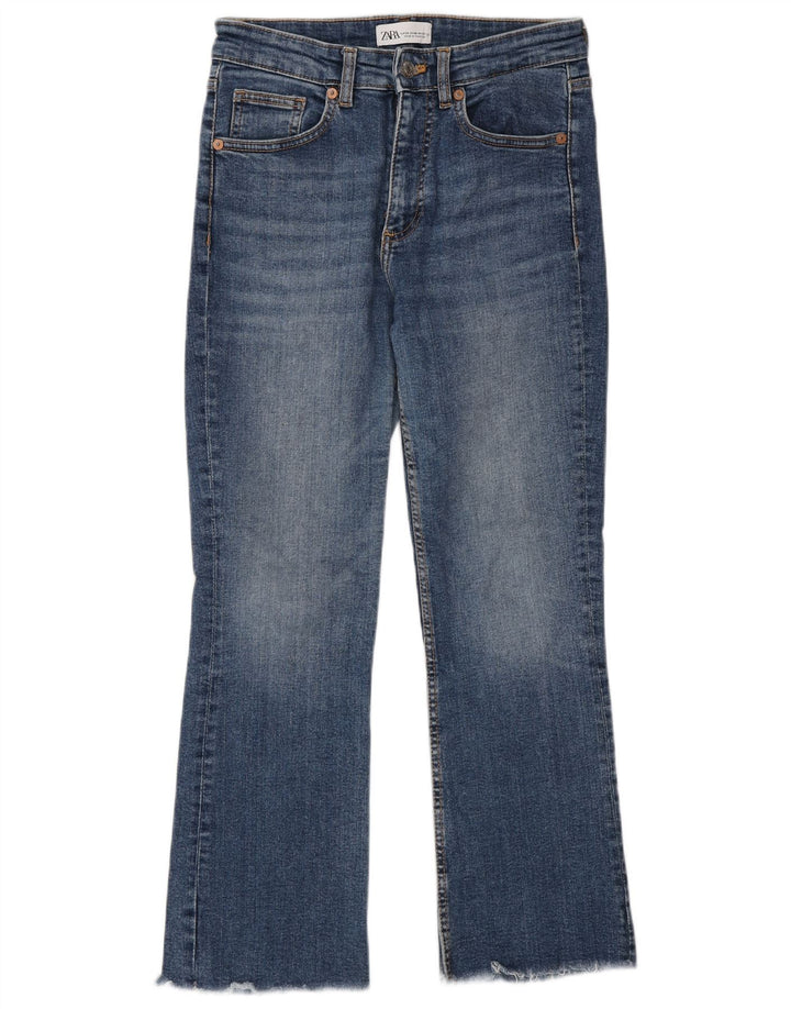 Jeans Bootcut da donna Zara EU 38 Small W28 L26 Blu