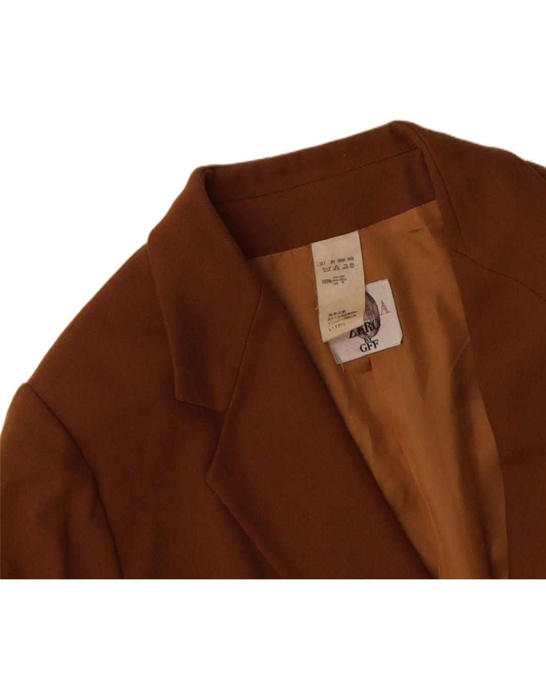 GIANFRANCO FERRE Womens 1 Button Blazer Jacket UK 18 XL Brown Wool Vintage Gianfranco Ferre and Second-Hand Gianfranco Ferre from Messina Hembry 