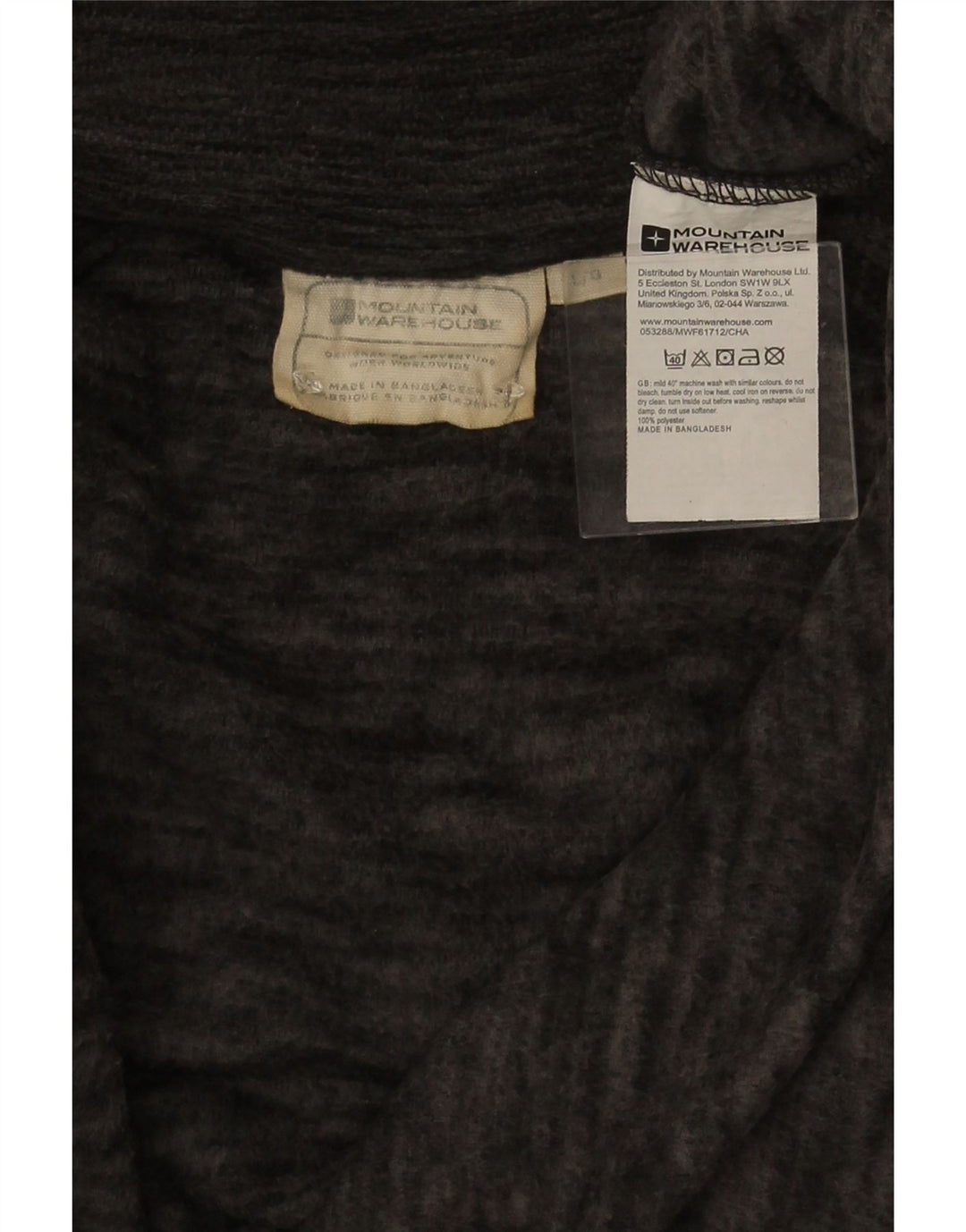 Giacca in pile con zip da donna Mountain Warehouse UK 16 Large Grey Flecked