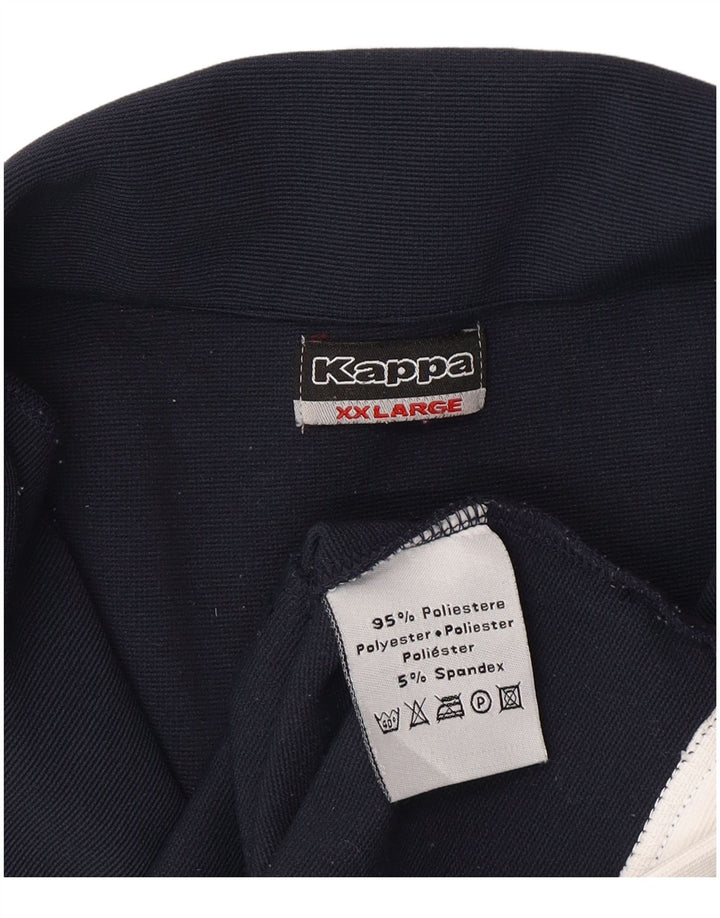 Giacca da tuta da donna Kappa UK 20 2XL Poliestere color block blu navy