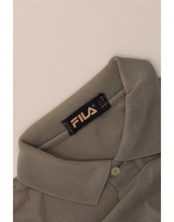 Polo da uomo Fila piccola grigia