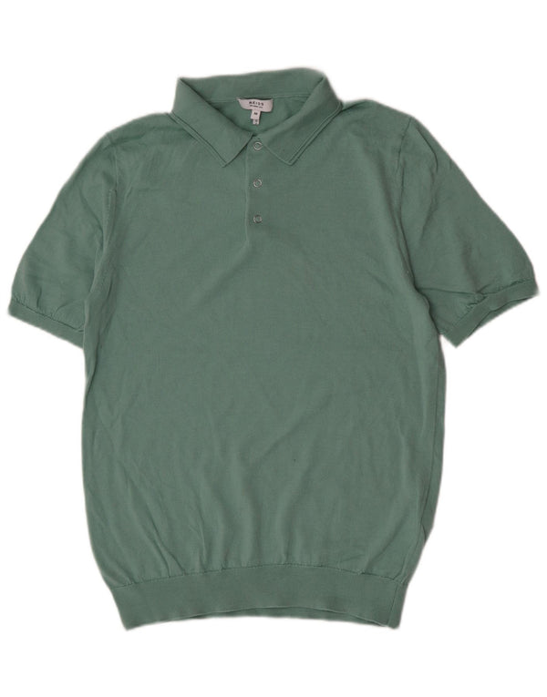 Polo da uomo Reiss in lana verde medio