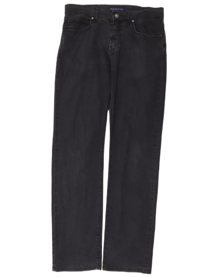 Jeans Straight Uomo Trussardi W32 L32 Blu Navy Cotone