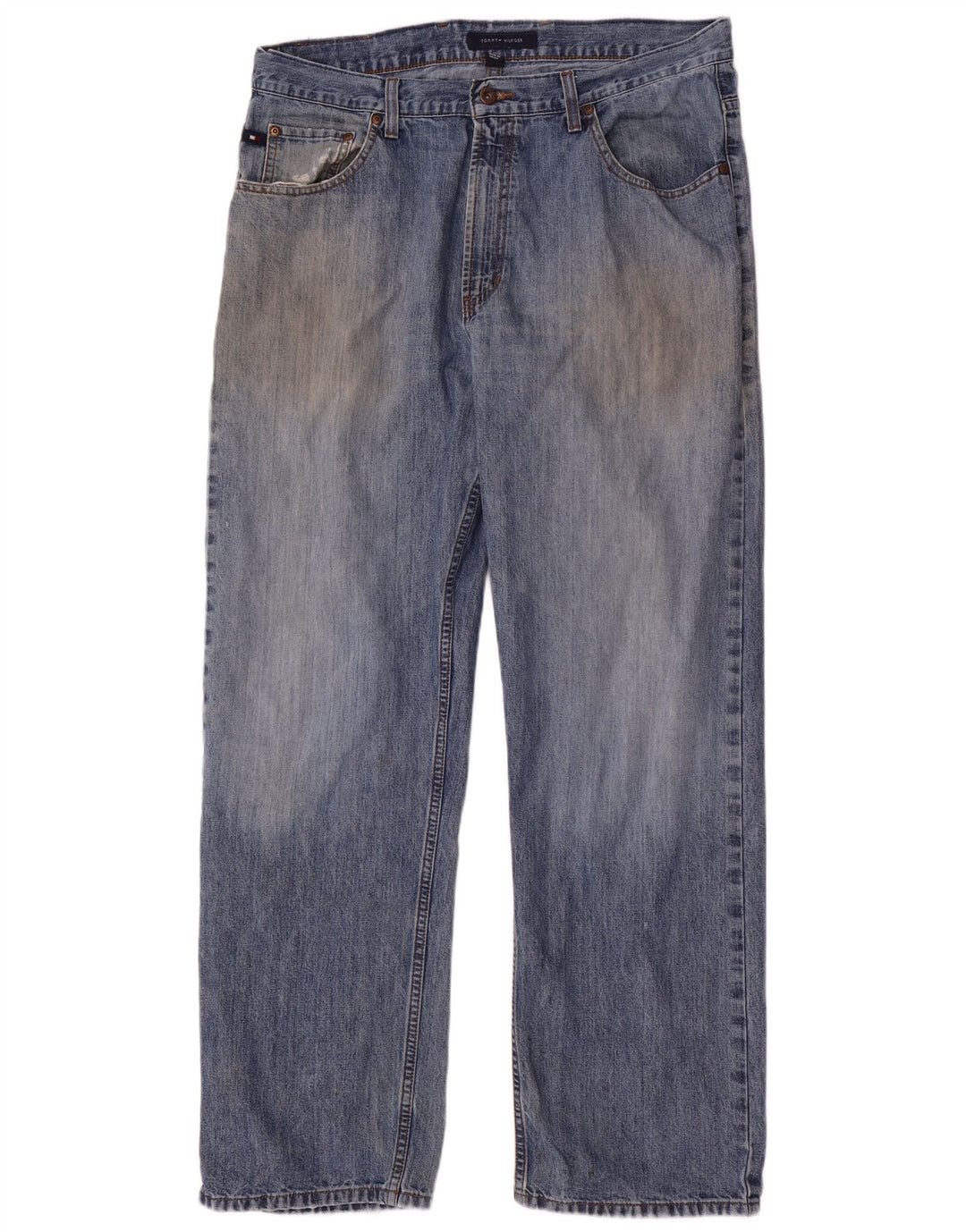 Jeans dritti da uomo Tommy Hilfiger W36 L32 cotone blu