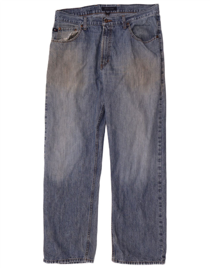 Jeans dritti da uomo Tommy Hilfiger W36 L32 cotone blu
