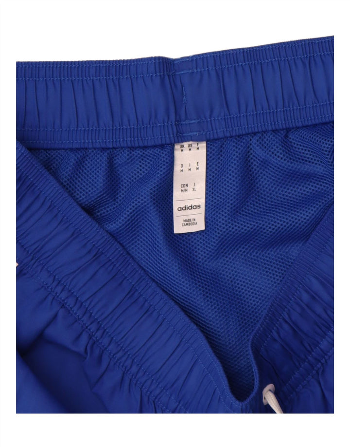 Pantaloncini sportivi Adidas da donna UK 12 medio blu navy poliestere