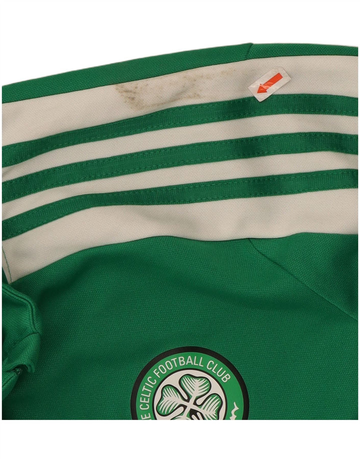 ADIDAS Boys Pullover Tracksuit Top 15-16 Years Green