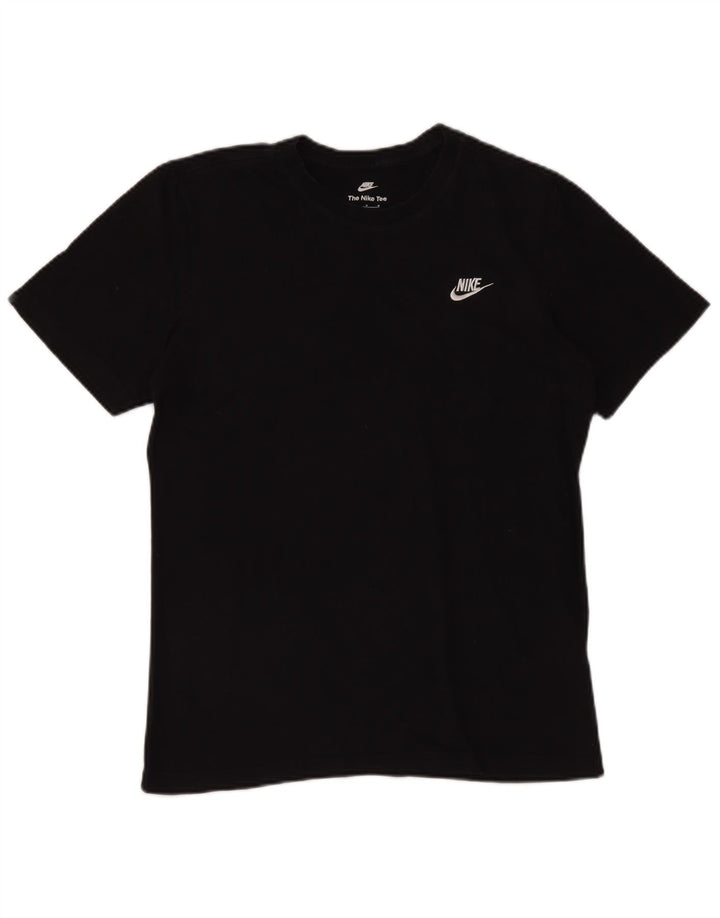 T-shirt da uomo NIKE Top media in cotone nero