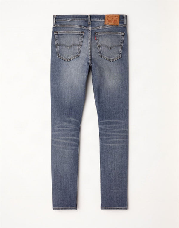 Levi's Uomo 519 Hi-Ball Skinny Jeans W32 L32 Cotone Blu