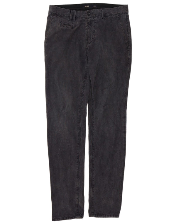 Pantaloni chino slim da uomo Rifle W32 L33 blu navy a quadri