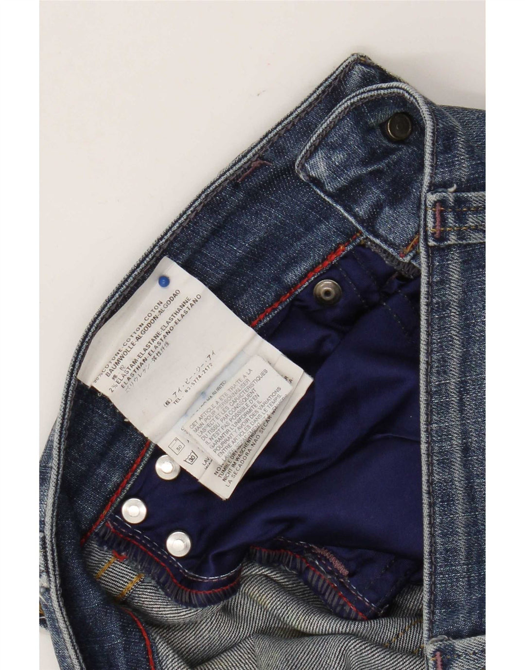 Jeans bootcut da donna Replay W26 L34 cotone blu