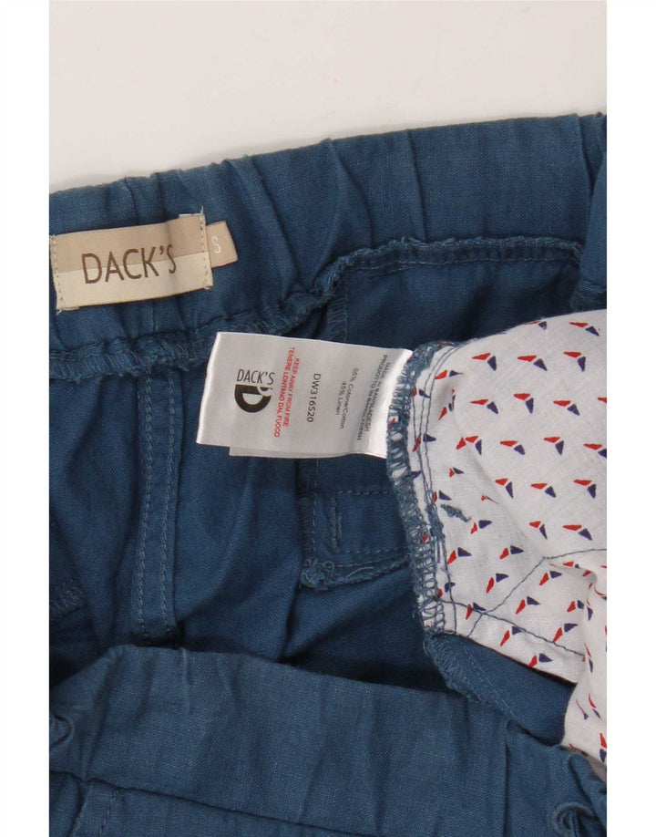 Pantaloni chino dritti da uomo di Dack piccoli W32 L25 cotone blu