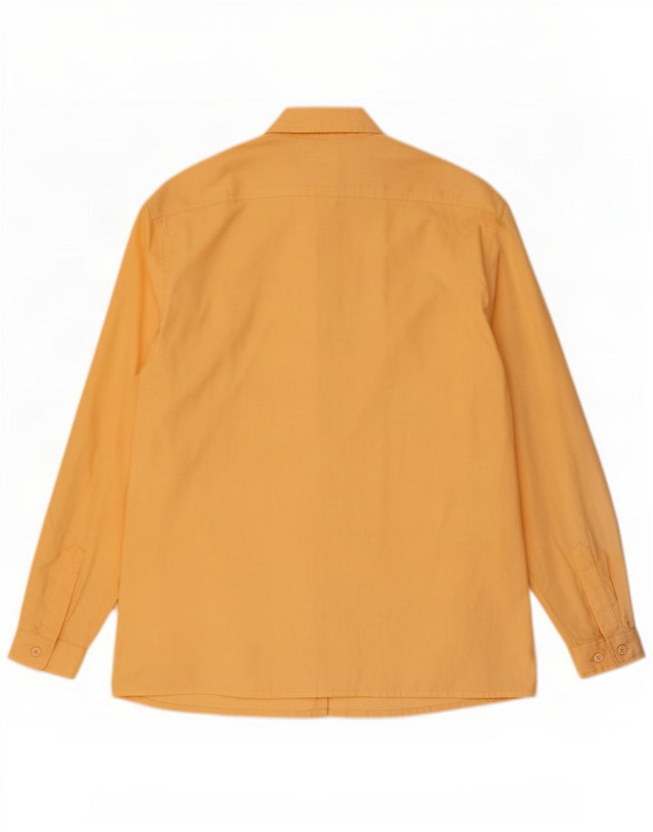 Camicia vintage da donna ampia vestibilità EU 38 cotone giallo medio