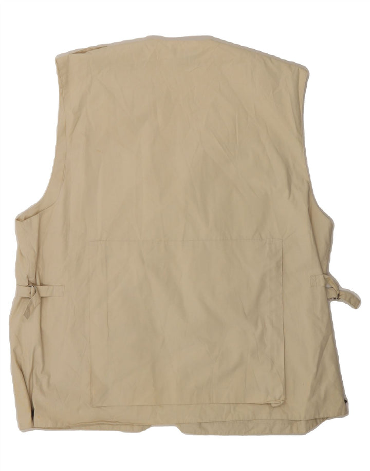 BALL ON Mens Utility Gilet XL Beige Cotton Vintage Ball On and Second-Hand Ball On from Messina Hembry 