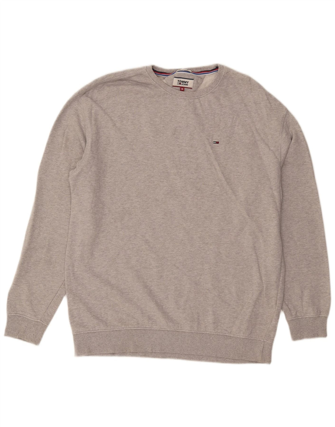 Tommy Hilfiger Uomo Felpa con vestibilità rilassata Maglione Cotone grigio medio