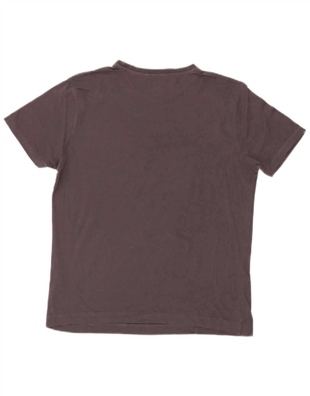 T-shirt grafica da uomo di Dack Top in cotone grigio medio