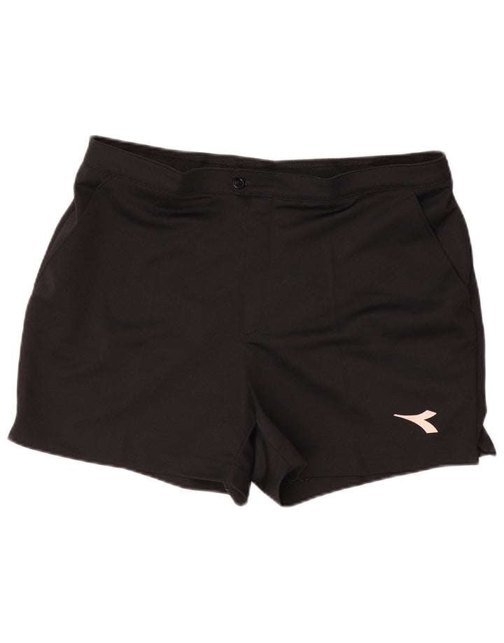 DIADORA Pantaloncini Chino Uomo XL W38 Nero Poliestere