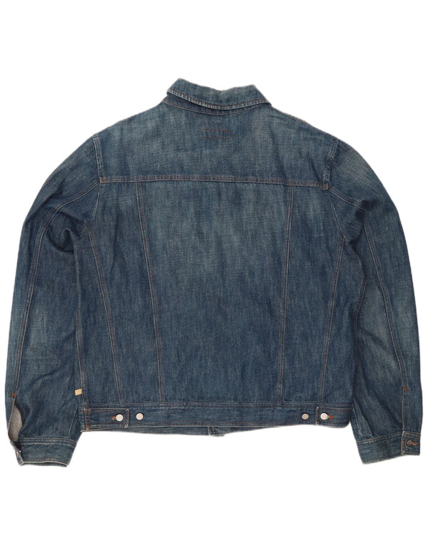 Giacca di jeans da uomo CERRUTI 1881 UK 44 2XL Cotone blu