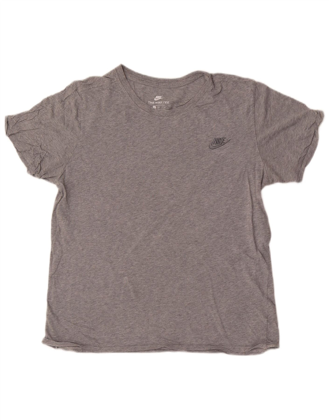 T-shirt Nike da uomo dal taglio atletico, in cotone mélange grigio medio