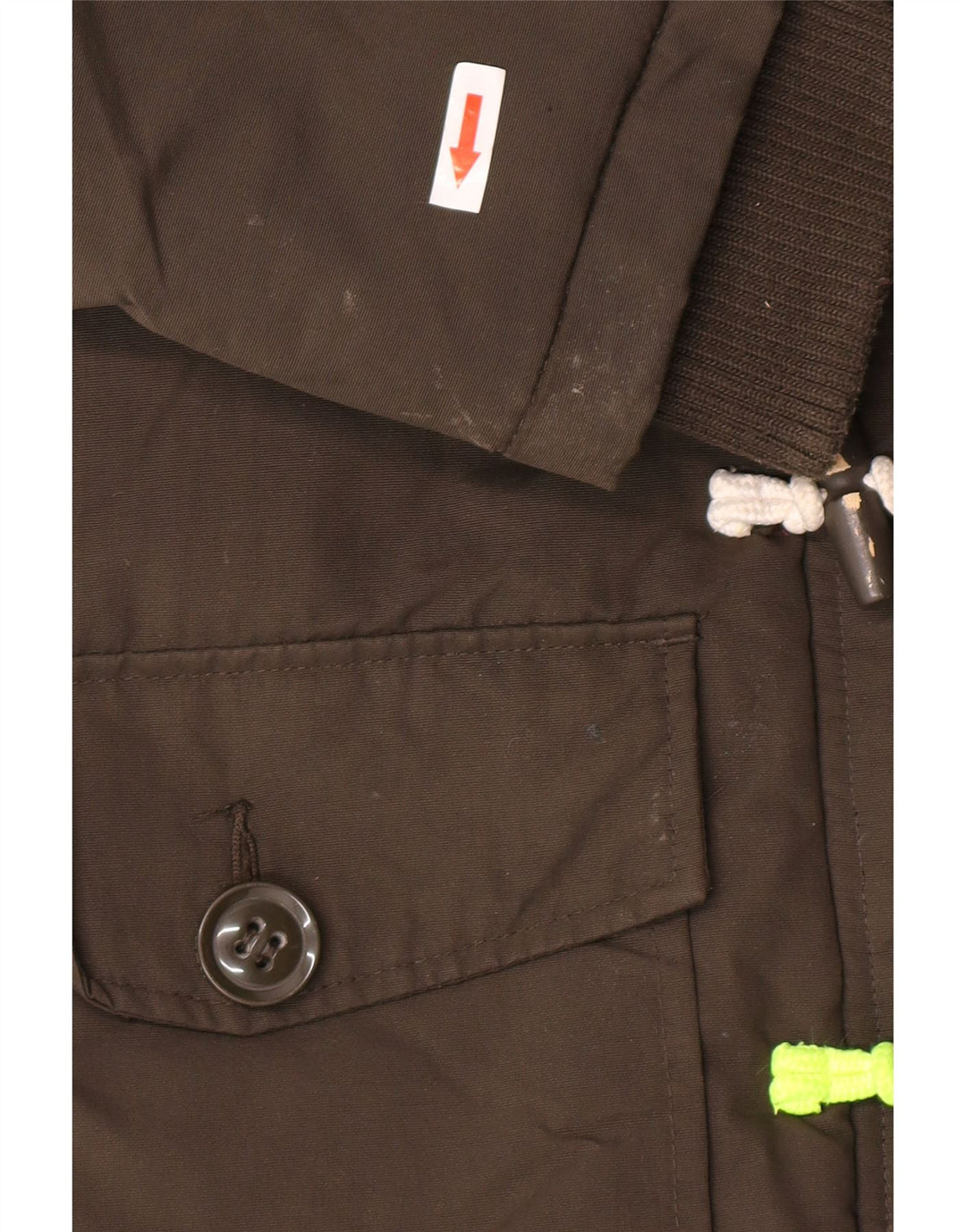 Giacca parka oversize da donna con cappuccio Superdry UK 10 Small Khaki Nylon