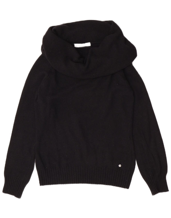 Maglione maglione a collo alto da donna North Sails UK 8 piccolo Angora nero