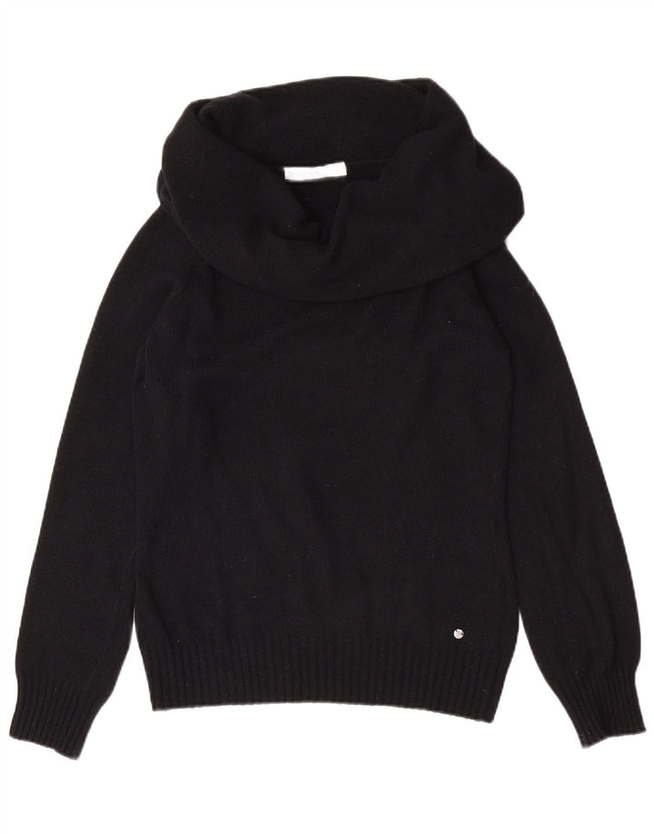 Maglione maglione a collo alto da donna North Sails UK 8 piccolo Angora nero
