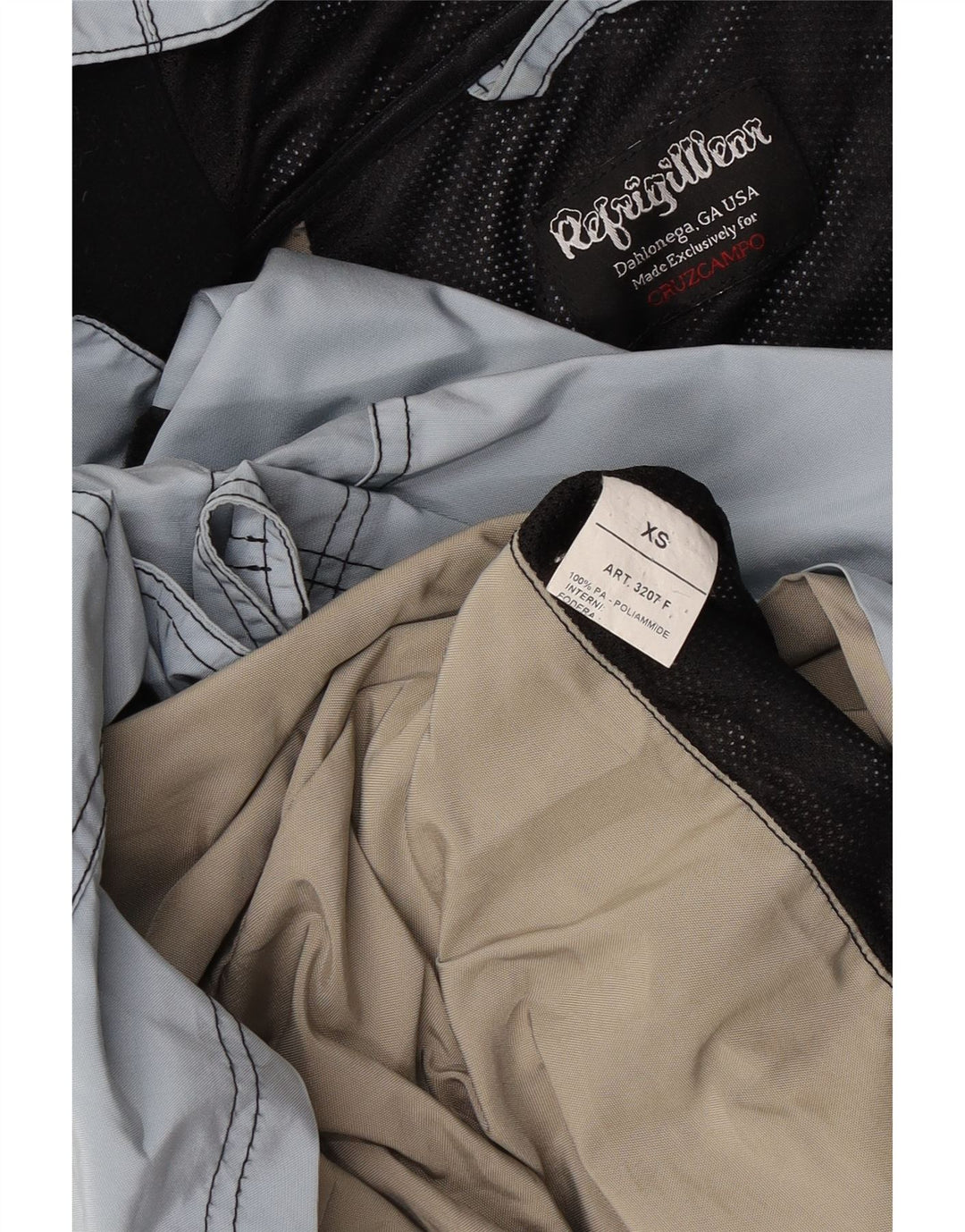 REFRIGIWEAR Giacca a vento con cappuccio da uomo UK 34 XS Blu Poliammide