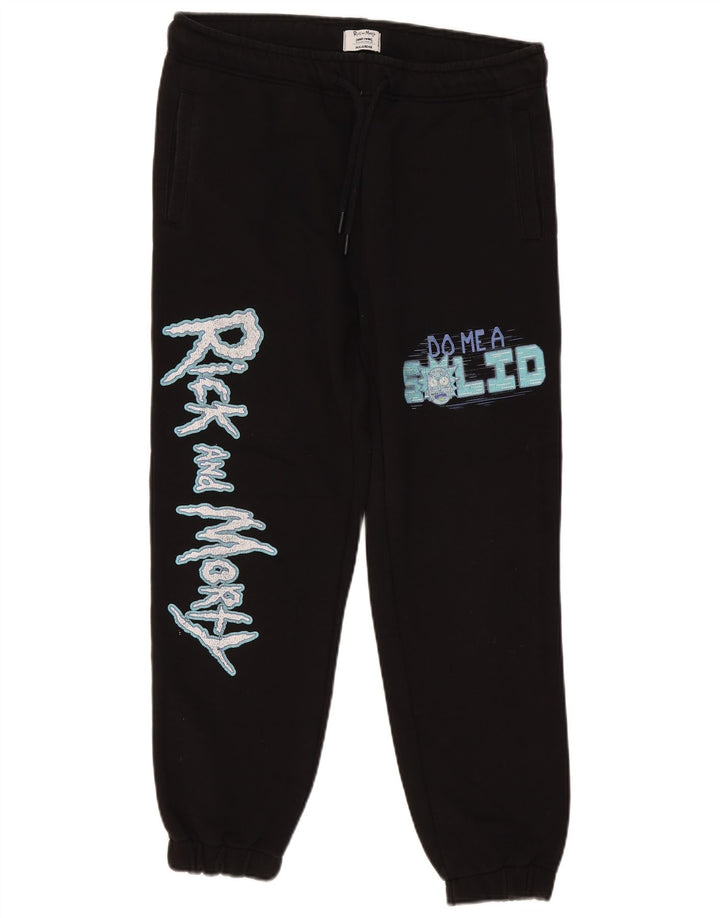 Pantaloni da tuta da uomo Pull & Bear Rick and Morty, colore nero medio